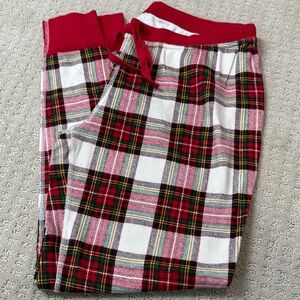 Hanna Andersson Red and White Plaid Women’s Pajama Bottoms